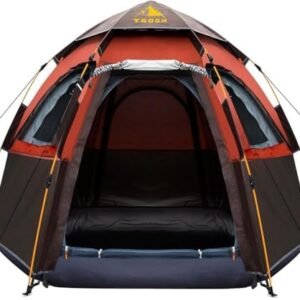 Camping Tent with Instant Setup, 2/3 Person Weatherproof Tent Easy Quick Set Up in 60 Seconds with Rainfly Backpack Tent for Family Camping & Hiking, Upgraded Ventilation,Center Height 66-inch