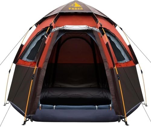 Camping Tent with Instant Setup, 2/3 Person Weatherproof Tent Easy Quick Set Up in 60 Seconds with Rainfly Backpack Tent for Family Camping & Hiking, Upgraded Ventilation,Center Height 66-inch