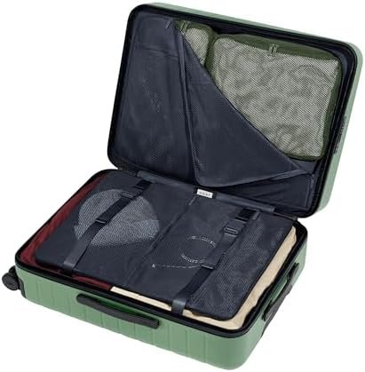 Away Medium Checked Luggage, Lightweight Hard Shell Suitcase with Spinner Wheels, Durable Rolling Luggage, TSA Lock, 26 Inch, Sea Green - Image 5