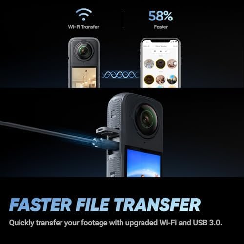 Insta360 X4 Construction Bundle - 360° Construction Camera, 8K30fps 360 HDR Video, 72MP Photo, 11K Timelapses, Supports DroneDeploy, OpenSpace, Cupix, Oculo, WhiteHelmet, Reconstruct, SoftRoid & More - Image 5