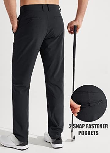 Libin Mens Golf Pants Stretch Work Dress Pants 30"/32"/34" Quick Dry Lightweight Casual Comfy Trousers with Pockets - Image 2