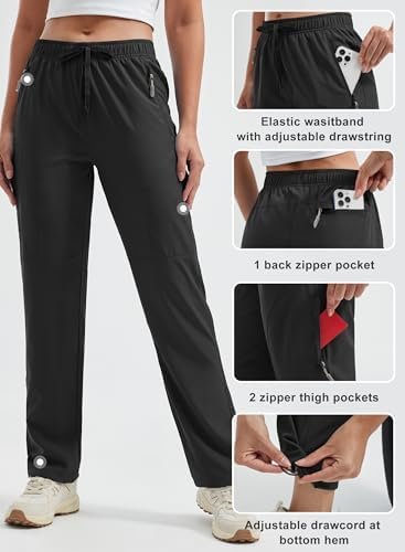 Libin Women's Hiking Pants Lightweight Quick Dry Cargo Pants Casual Safari Work Travel Clothes Petite/Regular/Tall - Image 4