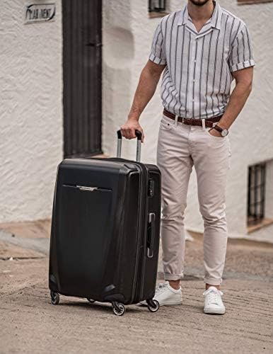 Samsonite Winfield 3 DLX Hardside Expandable Luggage with Spinners, Black, 3-Piece Set (20/25/28) - Image 5