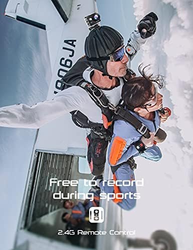 Apexcam Action Camera 4K Sports Cameras 20MP 40M 170°Wide-Angle WiFi Waterproof Underwater Camera with 2.4G Remote Control 2 Batteries 2.0'' LCD Ultra HD Camera with Mounting Accessories Kit - Image 3