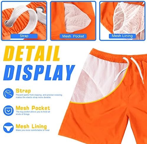 Scotamalone Mens Swim Trunks Swimming Shorts Swimwear Bathing Suits Quick Dry 7 Inch with Mesh Lining - Image 3