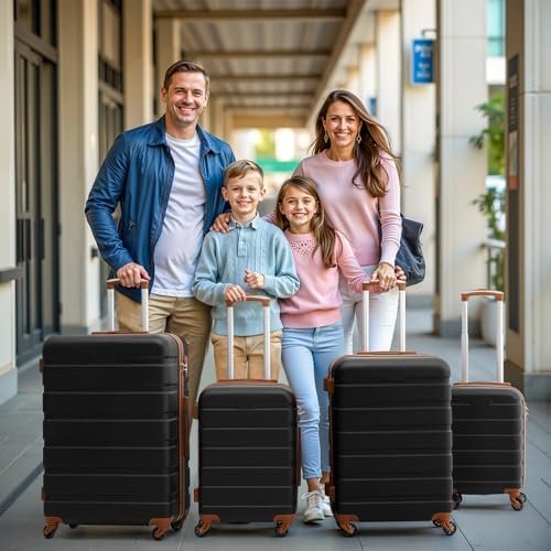 Coolife Luggage 4 Piece Set Suitcase Spinner Hardshell Lightweight TSA Lock - Image 6