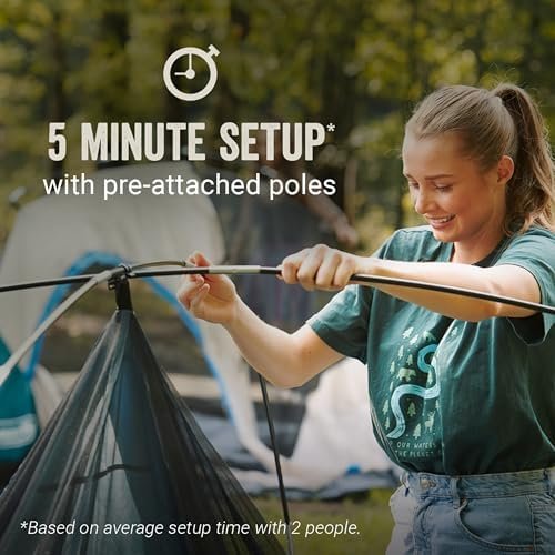 Coleman Skydome XL Large Family Tent Weatherproof 8/12 Person Tent Sets Up in 5 Mins Rainfly & Carry Bag Included Made of PFAS-Free Materials - Image 3