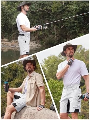 TACVASEN Men's Hiking Cargo Shorts 10" with Zipper Pockets Quick Dry Casual Stretch Golf Work Short Outdoor Summer - Image 6