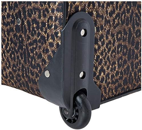 Rockland Jungle Softside Upright Luggage, Leopard, 4-Piece Set (14/19/24/28) - Image 3