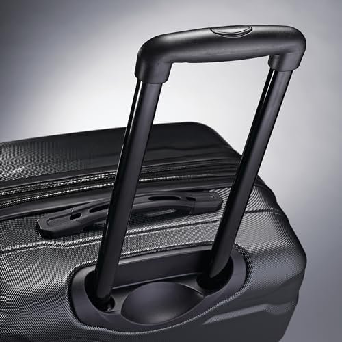Samsonite Omni PC Hardside Expandable Luggage with Spinner Wheels, Black, Checked-Medium 24-Inch - Image 6