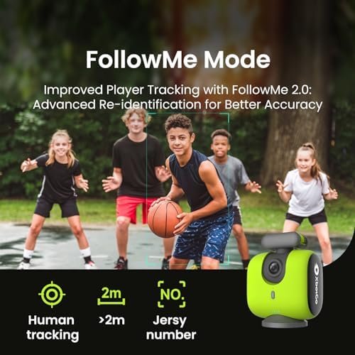Chameleon AI Auto Sports Action Camera - 4K 60FPS Soccer Camera and Basketball Tracking Camera for Team Sports, Live Streaming, No Subscription, Works with iOS & Android (Lava Graphite) - Image 4