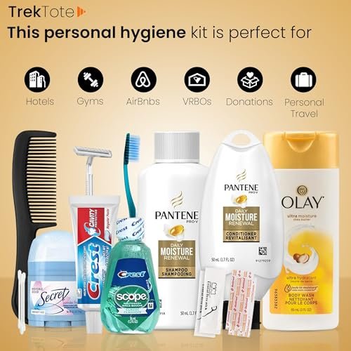 Trektote Travel Toiletry Kit For Women – 15 Piece Set of Travel Size Toiletries, TSA Compliant, Travel Essentials, Includes Shampoo And Conditioner, Body Wash, Toiletry Bag & More - Image 4