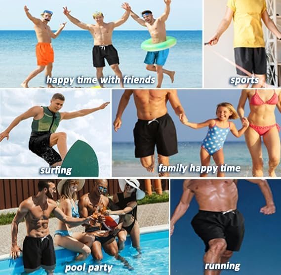 Scotamalone Mens Swim Trunks Swimming Shorts Swimwear Bathing Suits Quick Dry 7 Inch with Mesh Lining - Image 5