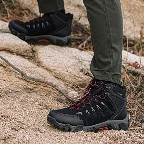 SHULOOK Men's Waterproof Hiking Boots Non-Slip Lightweight Outdoor Mid Top Ankle Boot Breathable Hiker Trekking Shoes - Image 9