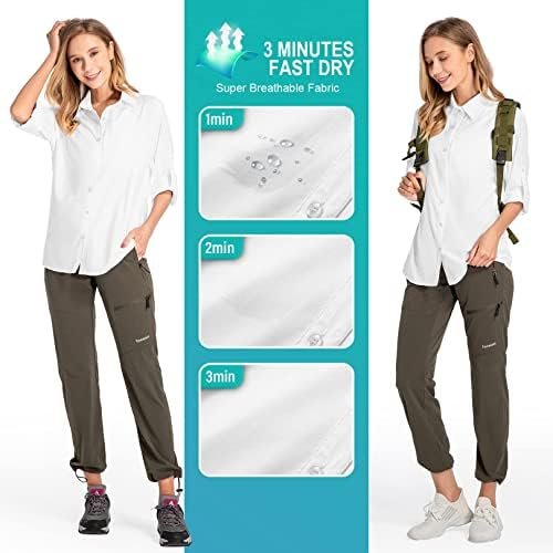 Women's UPF 50 Long Sleeve Sun Protection Shirts Quick Dry Outdoor Fishing Hiking Travel Shirt - Image 5