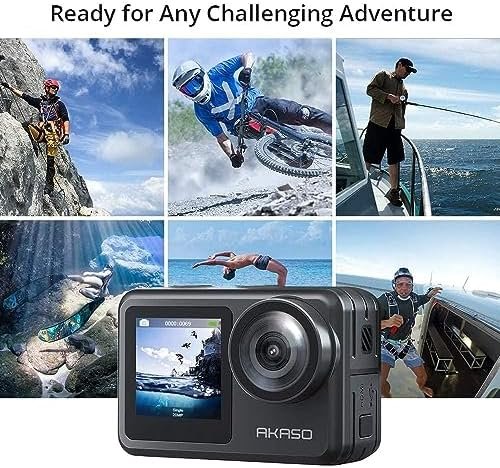 AKASO Brave 7 LE 4K30FPS 20MP WiFi Action Camera with Touch Screen EIS 2.0 Zoom Remote Control 131 Feet Underwater Camera with 2X 1350mAh Batteries Support External Microphone Vlog Camera - Image 6