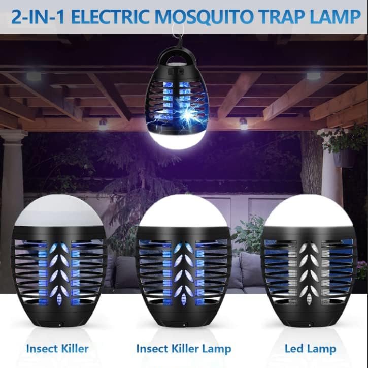 Bug Zapper Outdoor Mosquito Killer Lamp Portable Bug Zapper Rechargeable Camping Bug Zapper IP66 Waterproof Cordless Bug Zapper for Tent, Camping Accessories, Camping Gear Must Haves - Image 3