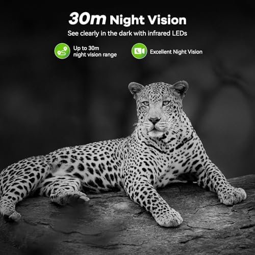 DEATTI Trail Camera 48MP 4K Game Camera with 8 Batteries 32G SD Card,WiFi Bluetooth Connection,Trail Cameras with Night Vison Motion Activated Waterproof for Wildlife Deer Outdoor 0.1s Trigger Time - Image 4