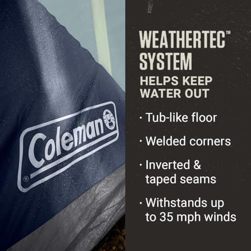 Coleman Skydome XL Large Family Tent Weatherproof 8/12 Person Tent Sets Up in 5 Mins Rainfly & Carry Bag Included Made of PFAS-Free Materials - Image 4