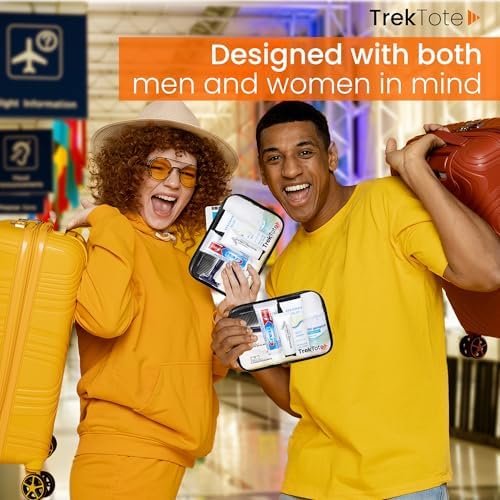 Trektote Travel Toiletry Kit For Men And Women – 10 Piece Set of Travel Size Toiletries, TSA Compliant, Includes Body Wash, Deodorant, Shaving Cream And Razor, Oral Care, Reusable Toiletry Bag & More - Image 7