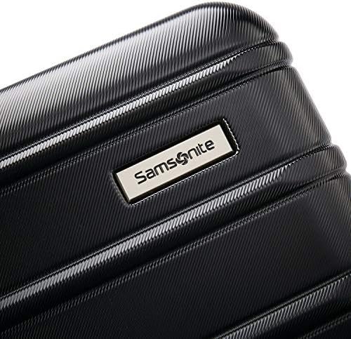 Samsonite Omni 2 24-Inch Medium Checked Hardside Luggage with 360° Spinner Wheels - Scratch Resistant Hardshell - TSA Lock - Expandable Polycarbonate Shell for Lightweight Travel - Midnight Black - Image 6