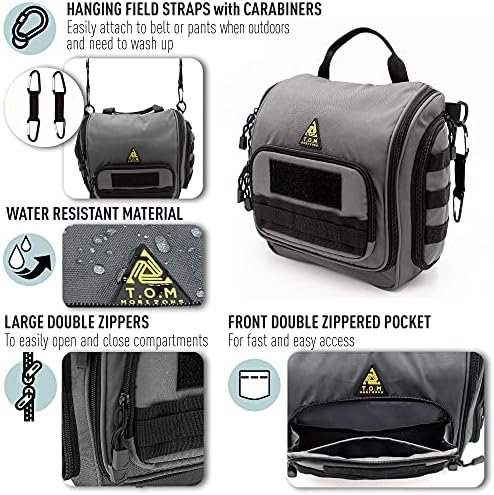 Tactical Toiletry Bag for Men. Extra Large, Water Resistant, Heavy Duty, Hanging, Multiple compartments and Storage Options, Dopp Kit for Toiletry Accessories - Image 3