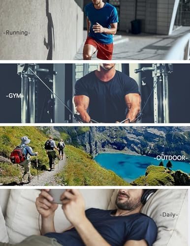 OYGSieg 6 Pack Workout Shirts for Men Short Sleeve Athletic Active Tops Quick Dry Crew Neck T Shirt for Running - Image 6