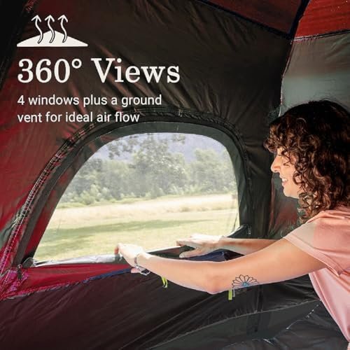Camping Tent with Instant Setup, 2/3 Person Weatherproof Tent Easy Quick Set Up in 60 Seconds with Rainfly Backpack Tent for Family Camping & Hiking, Upgraded Ventilation,Center Height 66-inch - Image 7