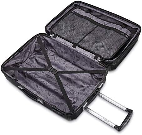 Samsonite Winfield 3 DLX Hardside Expandable Luggage with Spinners, Black, 3-Piece Set (20/25/28) - Image 2
