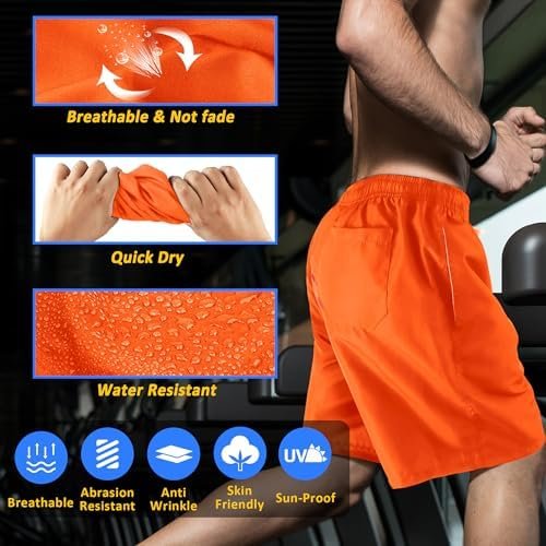Scotamalone Mens Swim Trunks Swimming Shorts Swimwear Bathing Suits Quick Dry 7 Inch with Mesh Lining - Image 2