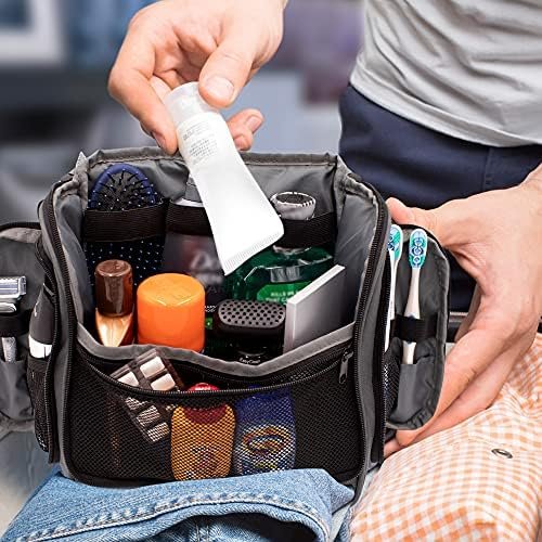 Tactical Toiletry Bag for Men. Extra Large, Water Resistant, Heavy Duty, Hanging, Multiple compartments and Storage Options, Dopp Kit for Toiletry Accessories - Image 5