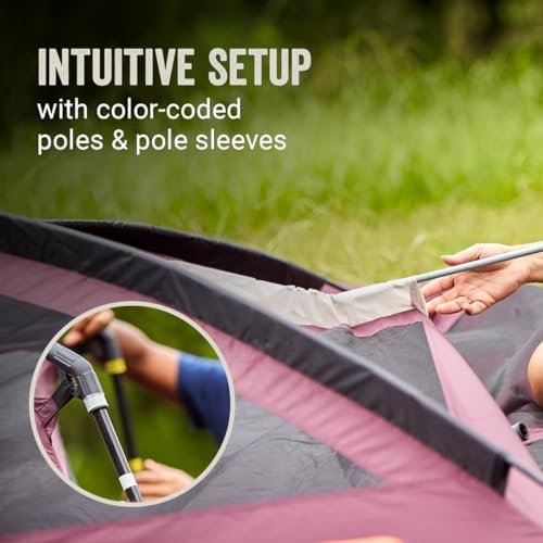 Coleman Skylodge 10-Person Family Tent Weatherproof XL Tent with Rainfly & Room Divider Fits 4 Queen-Sized Airbeds Made of PFAS-Free Materials - Image 5