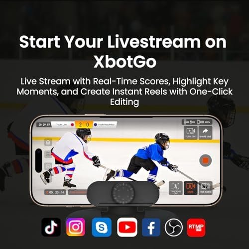 Chameleon AI Auto Sports Action Camera - 4K 60FPS Soccer Camera and Basketball Tracking Camera for Team Sports, Live Streaming, No Subscription, Works with iOS & Android (Lava Graphite) - Image 3