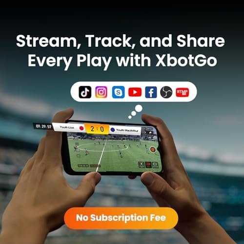 Chameleon AI Auto Sports Action Camera - 4K 60FPS Soccer Camera and Basketball Tracking Camera for Team Sports, Live Streaming, No Subscription, Works with iOS & Android (Lava Graphite) - Image 7