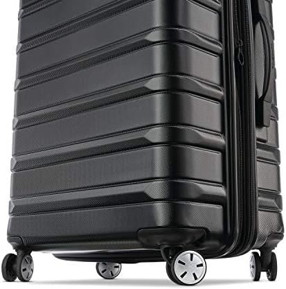 Samsonite Omni 2 24-Inch Medium Checked Hardside Luggage with 360° Spinner Wheels - Scratch Resistant Hardshell - TSA Lock - Expandable Polycarbonate Shell for Lightweight Travel - Midnight Black - Image 5