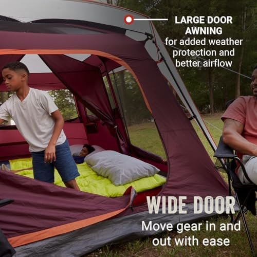 Coleman Skylodge 10-Person Family Tent Weatherproof XL Tent with Rainfly & Room Divider Fits 4 Queen-Sized Airbeds Made of PFAS-Free Materials - Image 7