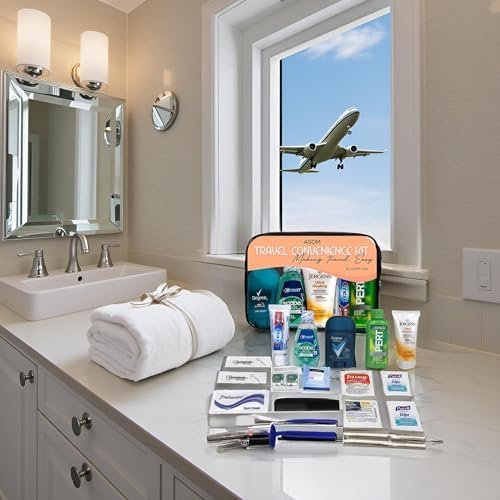 Asom Toiletry Travel Kit - 20 Piece TSA Approved Personal Care & Hygiene Essentials Set for Men & Women, Pre-Filled Convenience for Travel, Airplane Carry-On Ready - Image 7