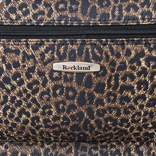 Rockland Jungle Softside Upright Luggage, Leopard, 4-Piece Set (14/19/24/28) - Image 9