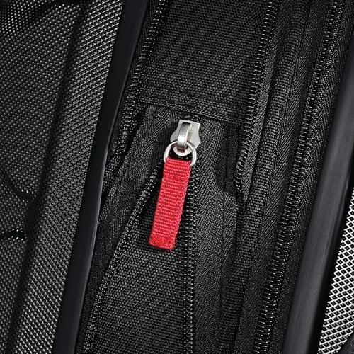 Samsonite Omni PC Hardside Expandable Luggage with Spinner Wheels, Black, Checked-Medium 24-Inch - Image 4