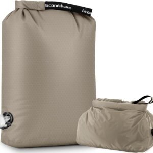 Travel Laundry Bag, Pump-Free Vacuum Compression Dirty Clothes Bag for Suitcases, Large Waterproof Wet Dry Bag, Space Saver Reusable Laundry Bag for Cruise Essentials, Road Trip & Dorm, Grey