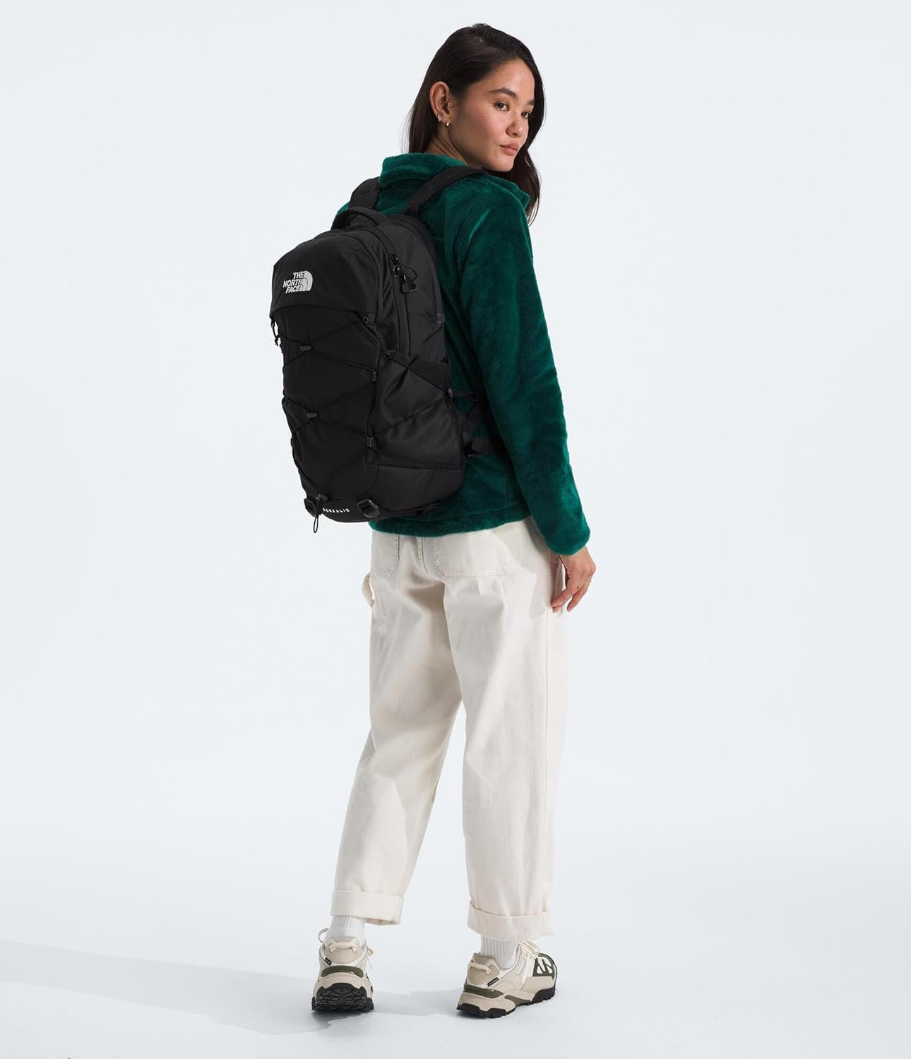The North Face Borealis Commuter Laptop Backpack - Water Repellent, Laptop Sleeve, Large Main Compartment, TNF Black/TNF Black-NPF, One Size - Image 9