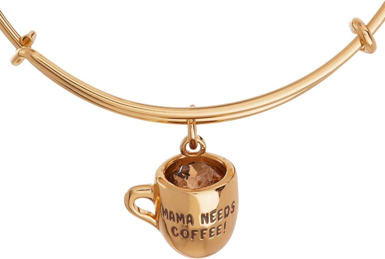 Alex and Ani Mama Needs Coffee' Mug Charm Bangle - Image 2