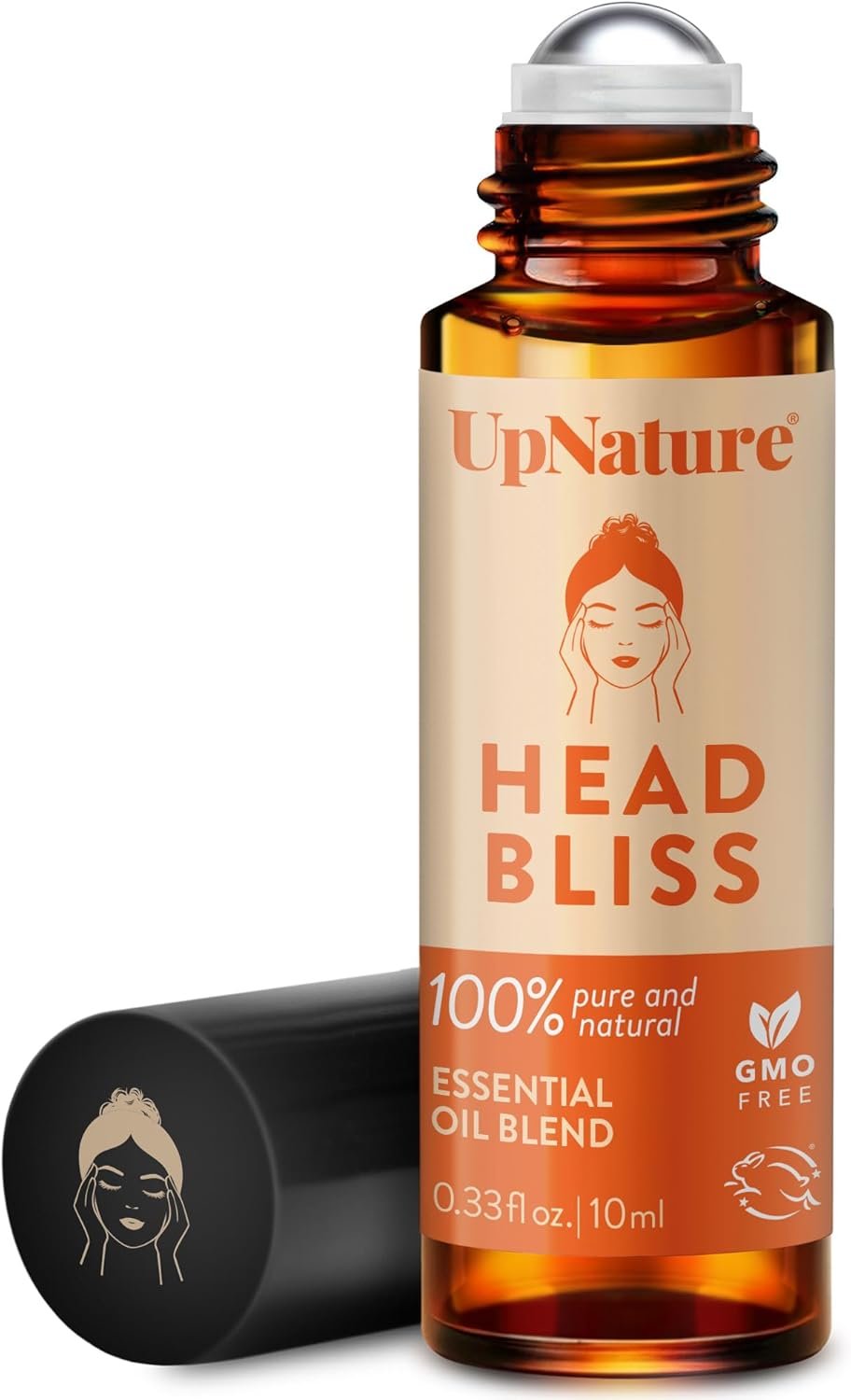 UpNature Head Bliss Essential Oil Roll On Stick - Soothing Migraine Comfort Aromatherapy with Instant Cooling Effect - Nurse Essentials Gifts Roller