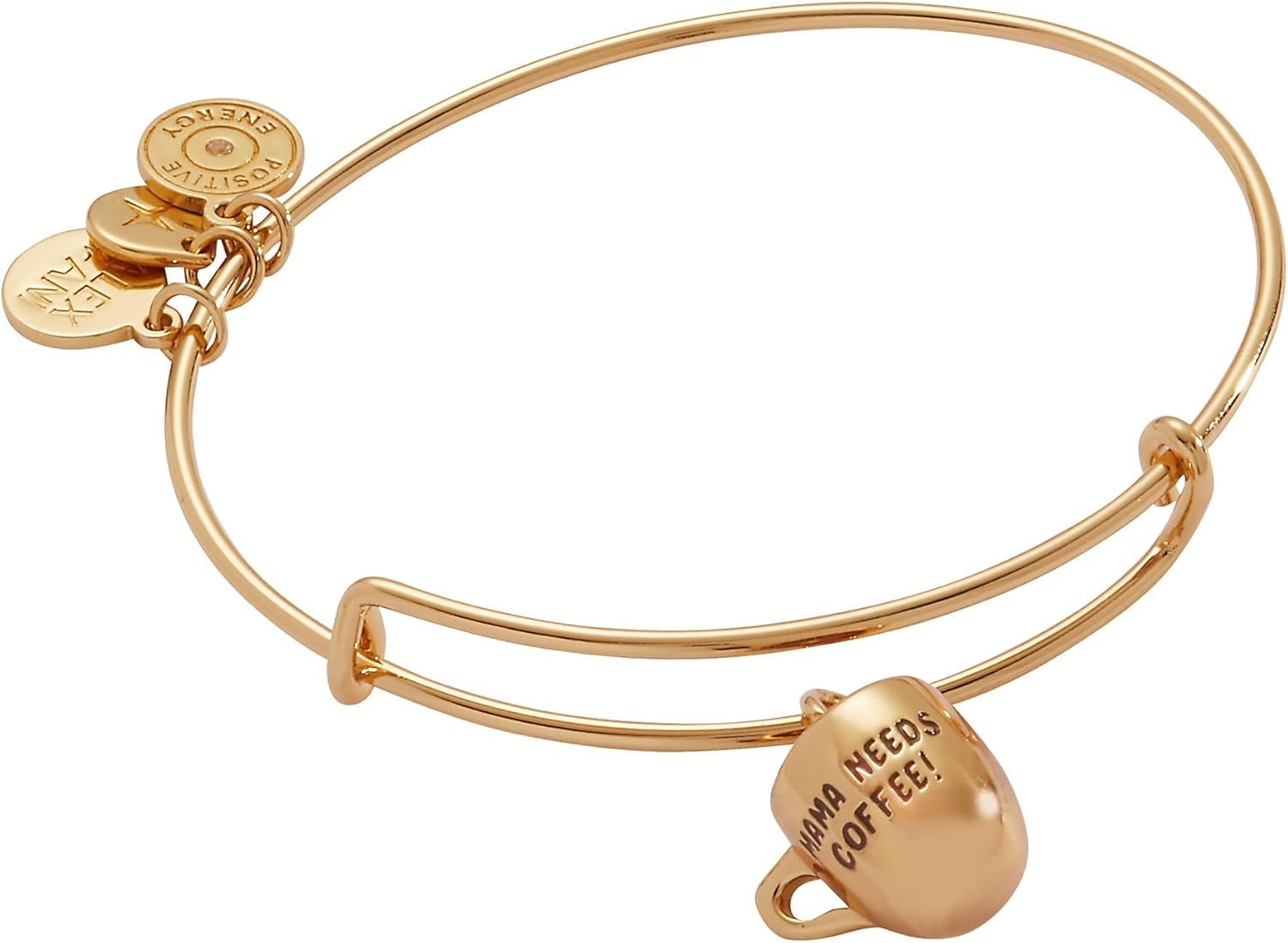 Alex and Ani Mama Needs Coffee' Mug Charm Bangle