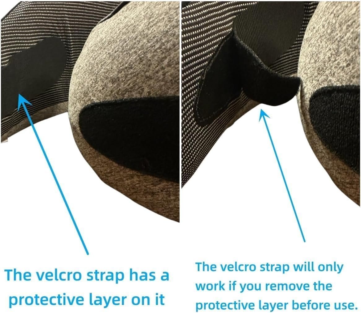 WEERSHUN Travel Pillow for Airplanes, 2026 New Memory Foam Neck Pillow with Chin Wrap for Traveling, Suitable for Airplanes, Offices and Cars (Dark Gray) - Image 7