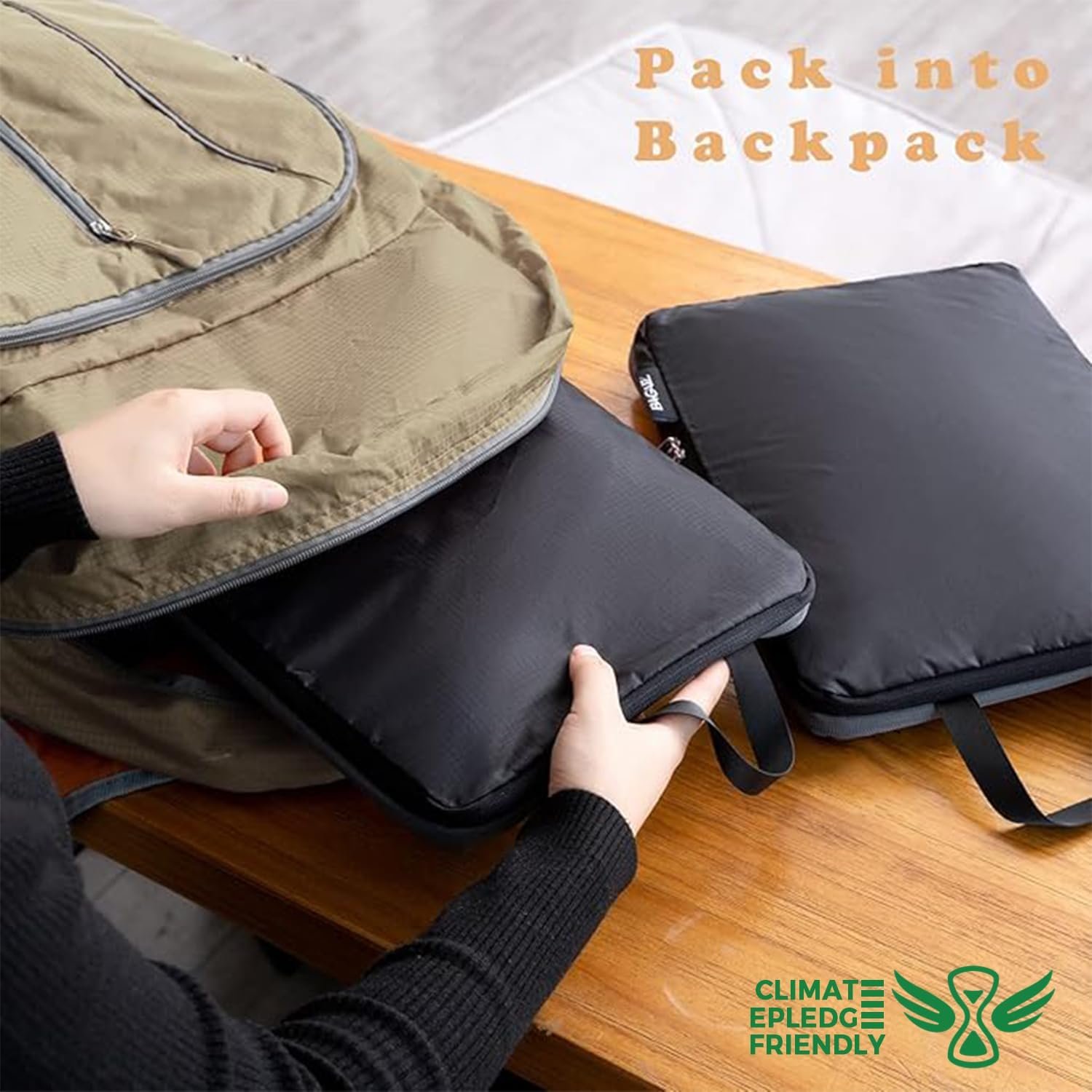 BAGAIL 6 Set Ultralight Compression Packing Cubes Packing Organizer for Travel Accessories Luggage Suitcase Backpack - Image 7