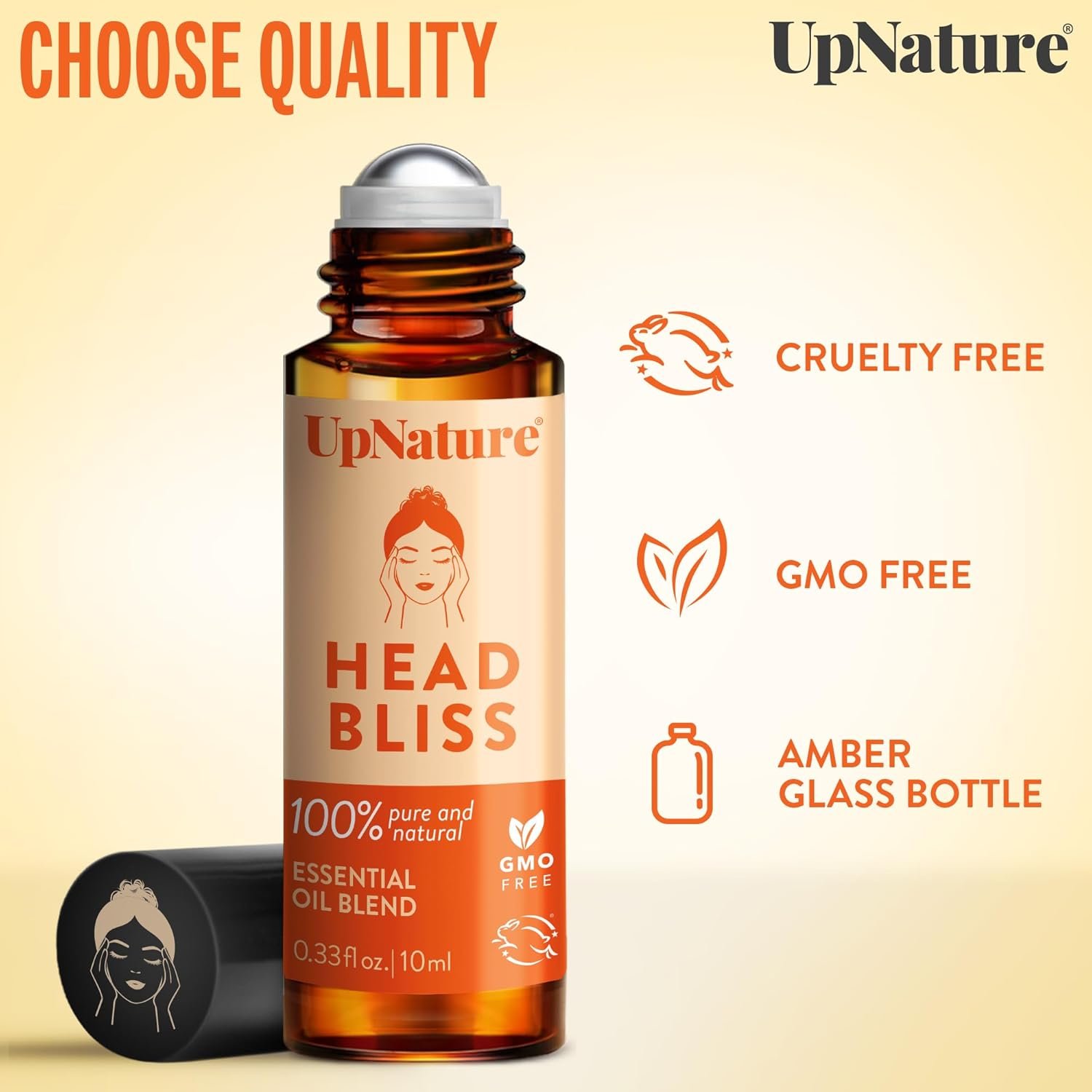 UpNature Head Bliss Essential Oil Roll On Stick - Soothing Migraine Comfort Aromatherapy with Instant Cooling Effect - Nurse Essentials Gifts Roller - Image 6