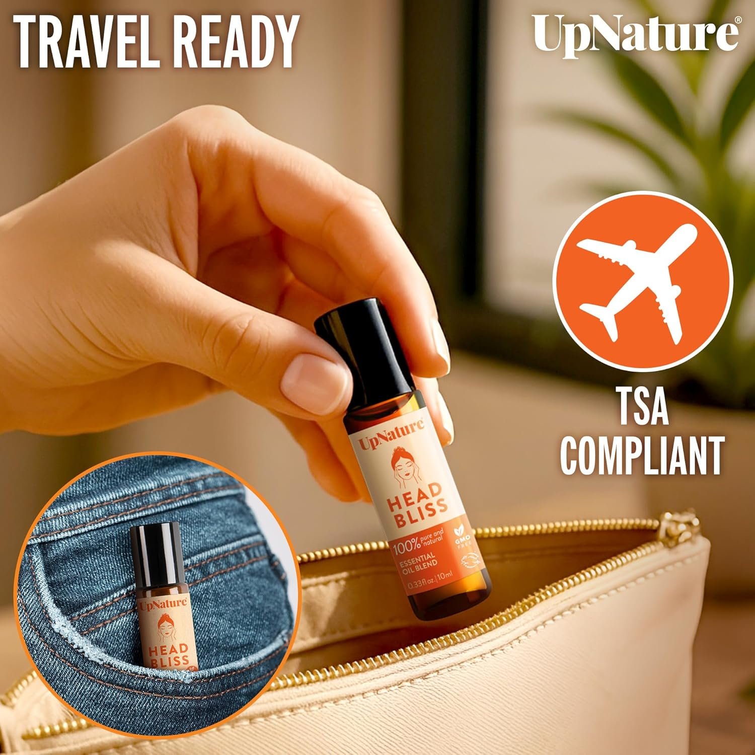 UpNature Head Bliss Essential Oil Roll On Stick - Soothing Migraine Comfort Aromatherapy with Instant Cooling Effect - Nurse Essentials Gifts Roller - Image 5
