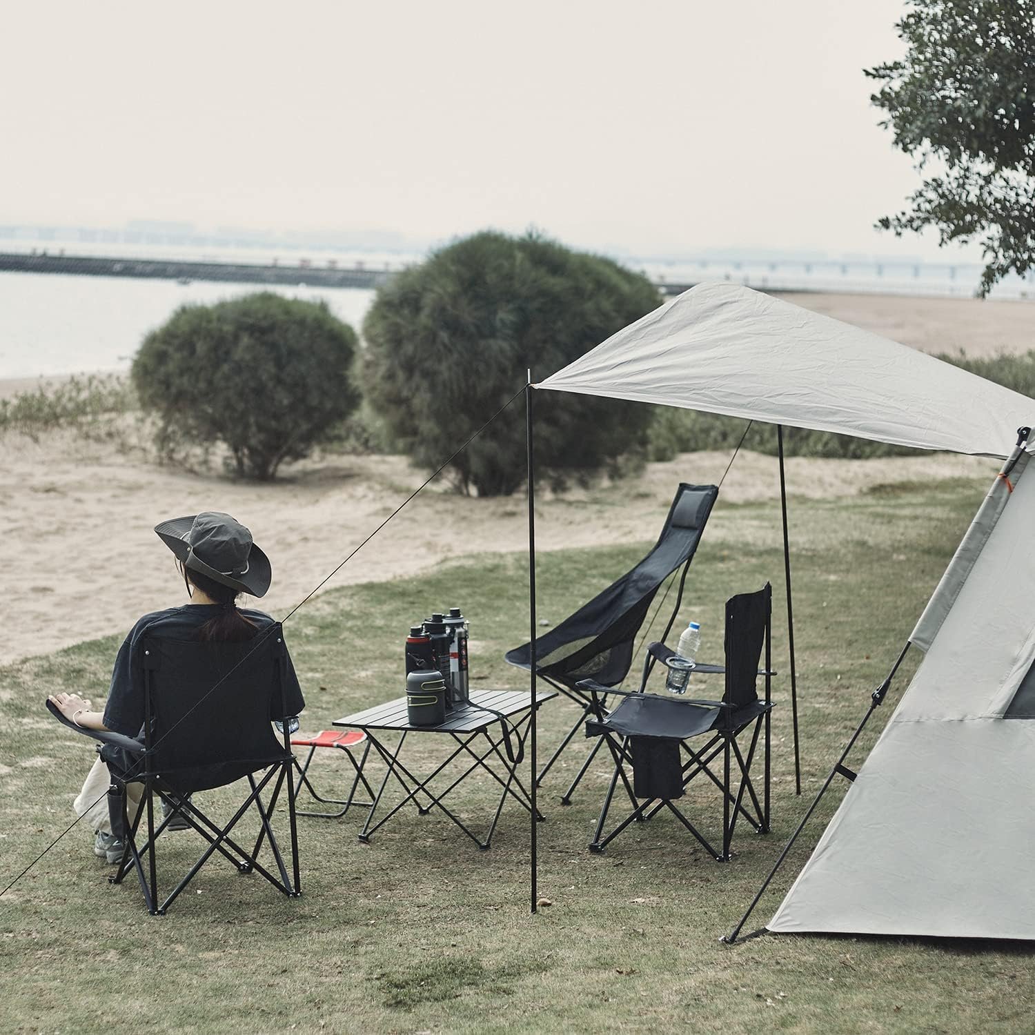 Damei century 4Pack Folding Camping Chairs-Lightweight, Installation-Free, Portable Chair for Beach, Lawn, Outdoor Sports - Image 2