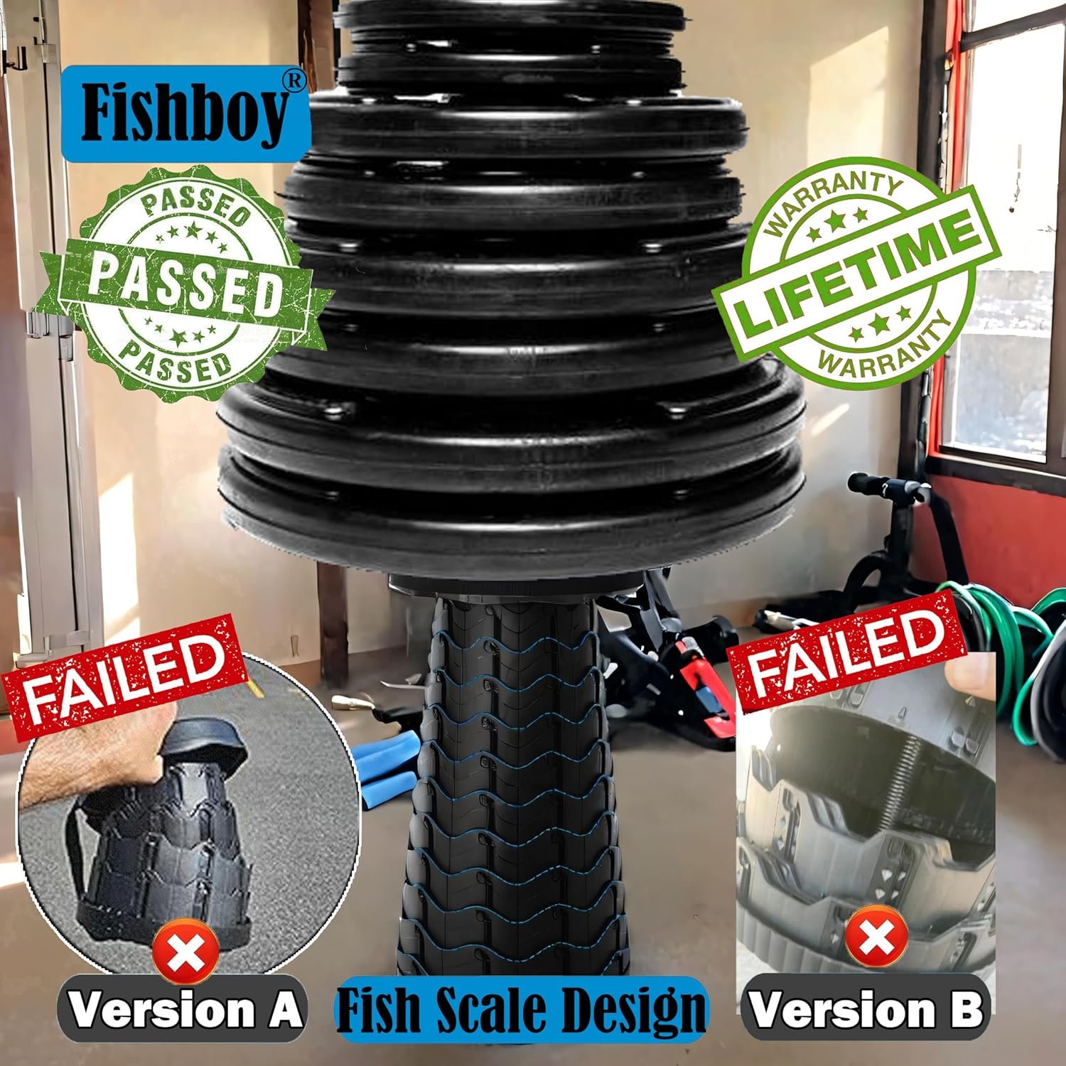 Fishboy Upgraded Collapsible Stool, 400lbs Max Weight, Lightweight But Sturdy, Portable Retractable Folding Telescoping Foldable Camping Stool for Adults Outdoor Fishing Hiking BBQ - Image 5